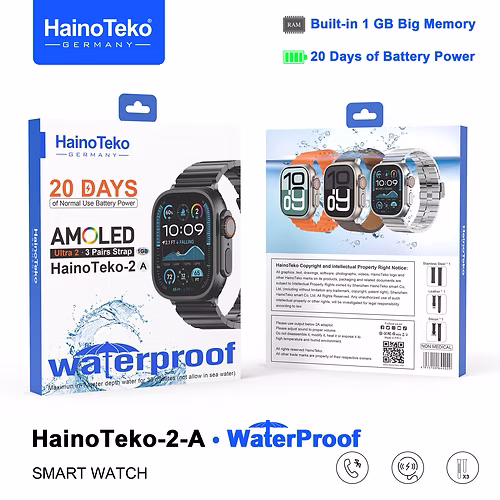 HainoTeko-2-A Ultra – Smart Watch - Batterie 20 Jours Super Amoled - Image 5