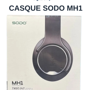 casque SODO MH1 Bluetooth 2 en 1, haut-parleur rotatif ,pliable