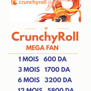 Crunchyroll Mega FAN 6 mois