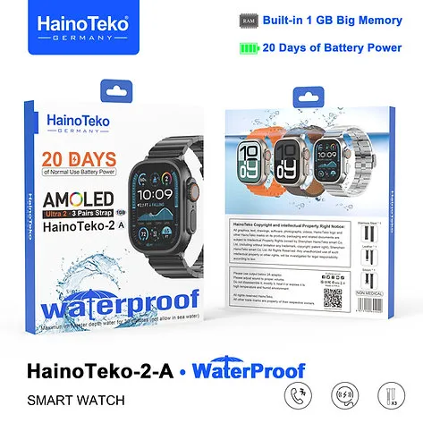 HainoTeko-2-A Ultra – Smart Watch - Batterie 20 Jours Super Amoled - Image 3