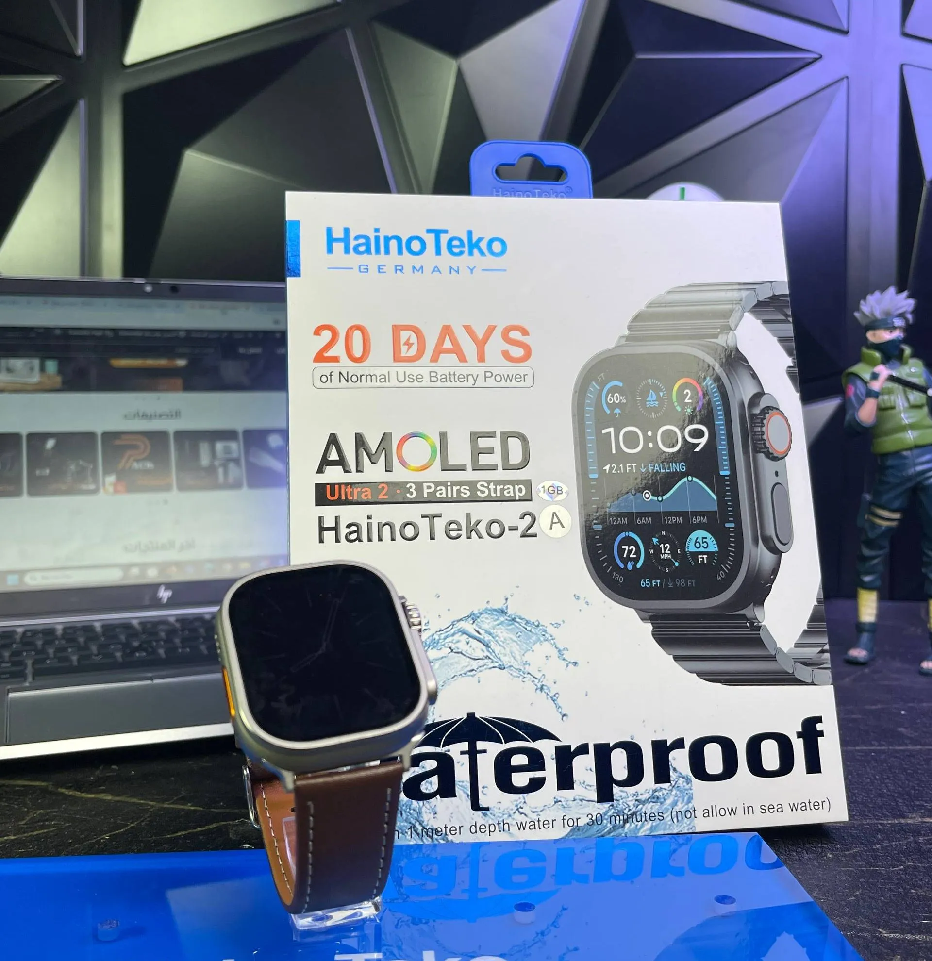 HainoTeko-2-A Ultra – Smart Watch - Batterie 20 Jours Super Amoled