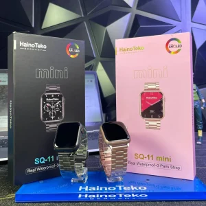Smart Watch HainoTeko SQ11 Mini - Écran AMOLED avec 3 bracelets inclus